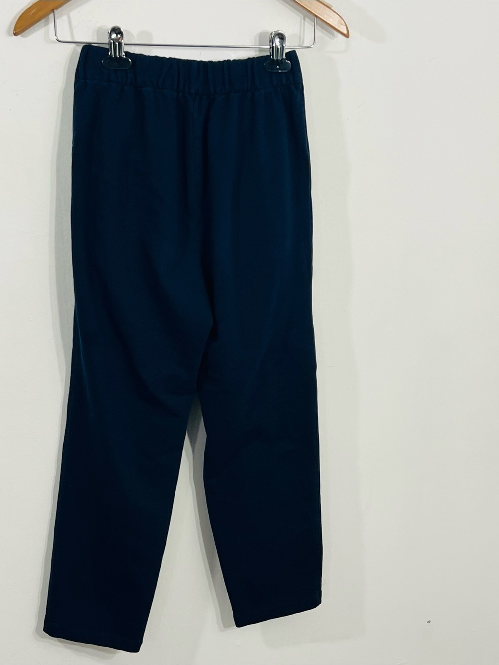 T By Talbots Navy Blue Pull On Elastic Stretch Waist Slash Pockets Mid Rise Sz P - Picture 6 of 6